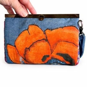 Handmade Fabric Wallet / Clutch by Claudia Maddox